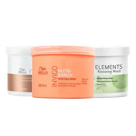 Kit Wella Expert Cronograma Capilar Máscaras 500 ml