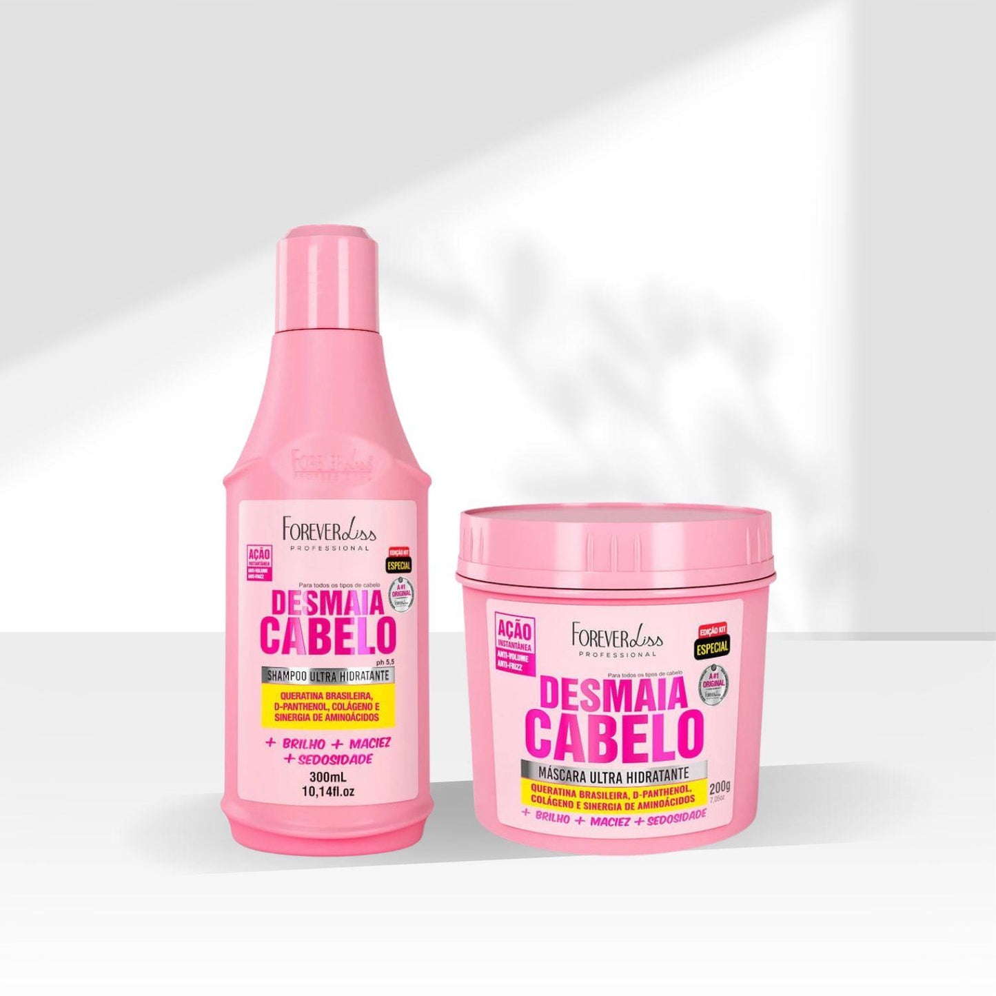 Kit Forever Liss Desmaia Cabelo Shampoo 300 ml e Máscara 200 g