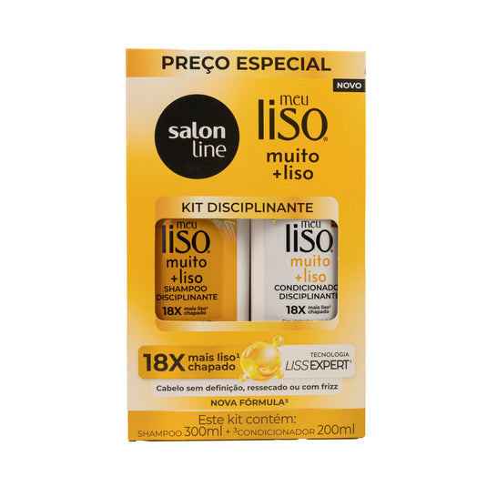 Kit Salon Line Meu Liso Disciplinante Shampoo e Condicionador