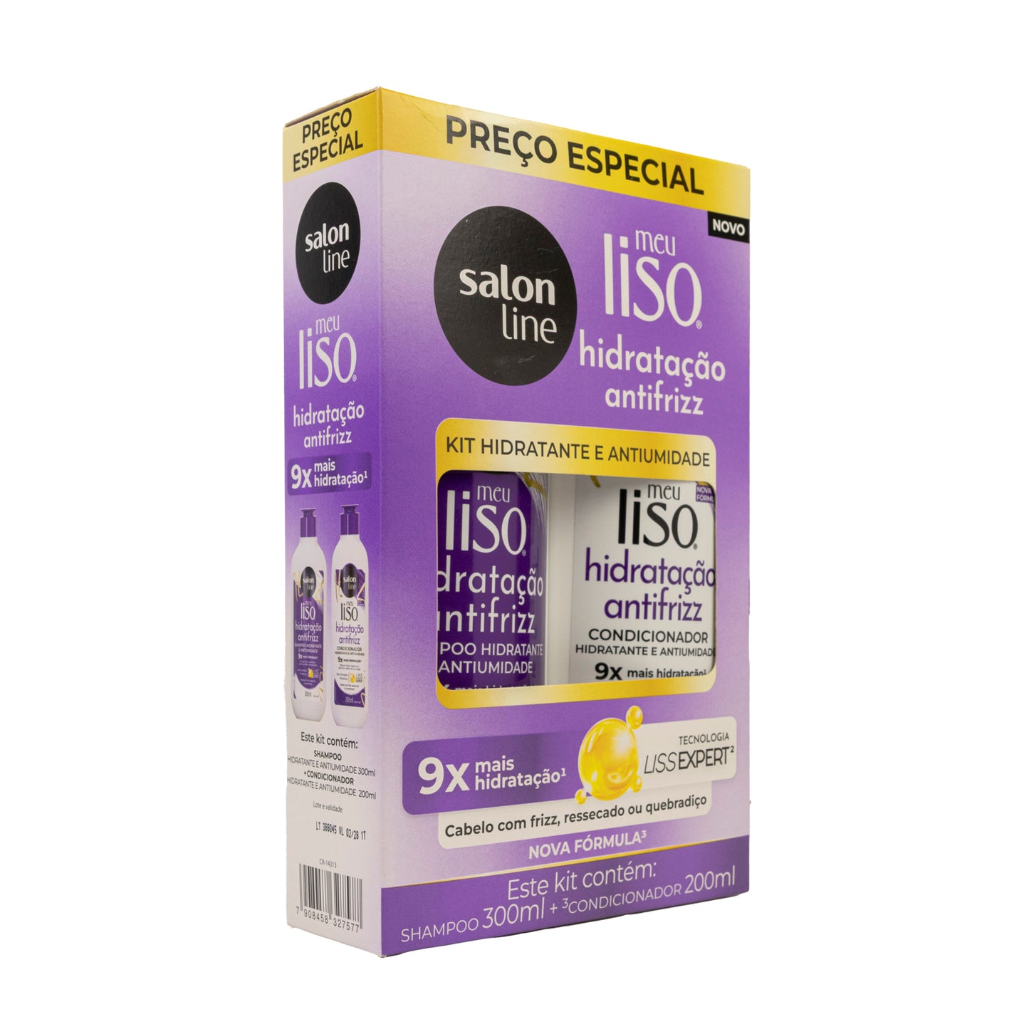 Kit Salon Line Meu Liso Hidratação Shampoo e Condicionador