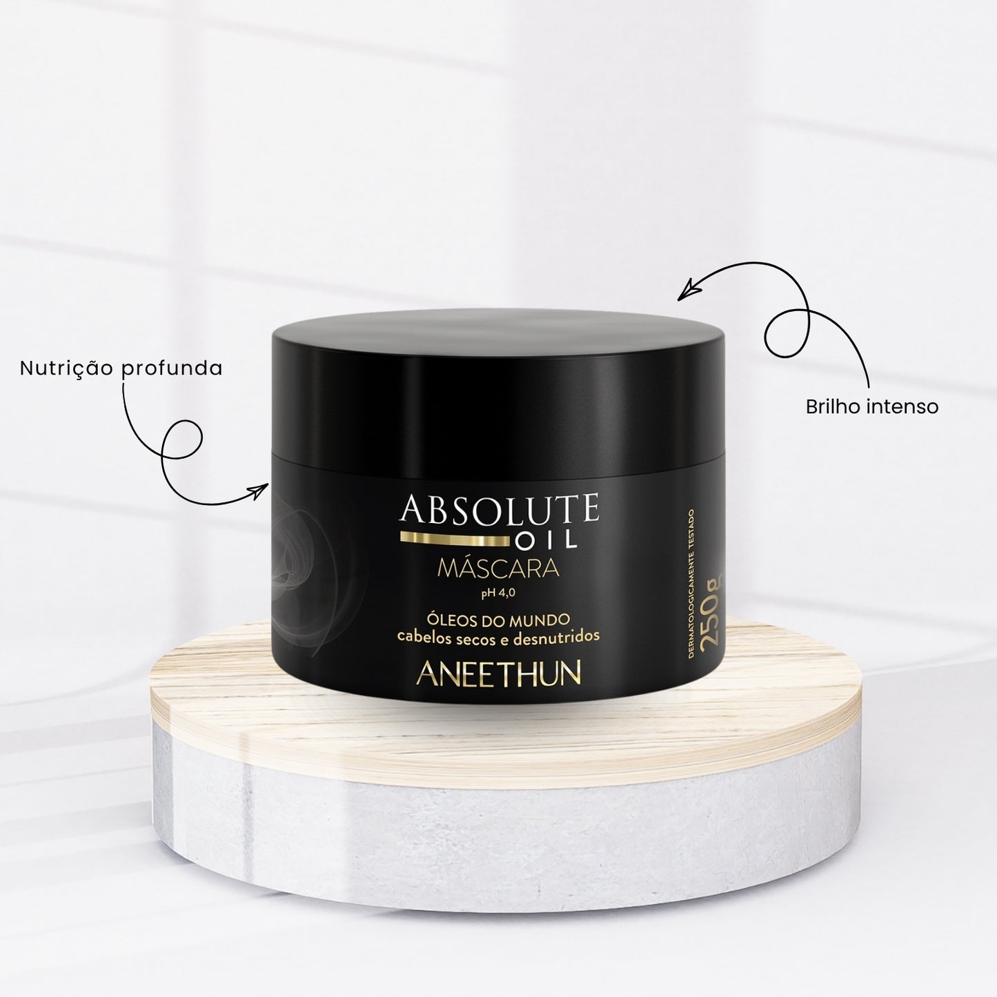 Kit Aneethun Cronograma Capilar Máscara de Hidratação Nutrição Reconstrução 3 x 250 g
