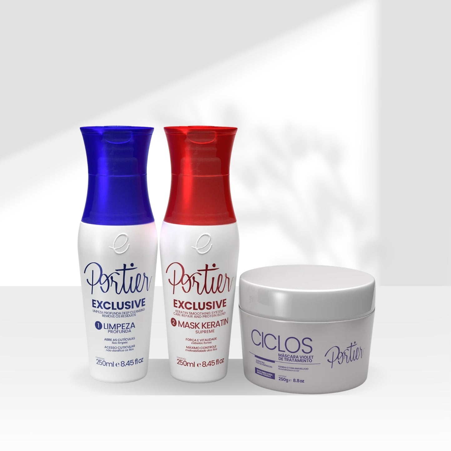 Kit Portier Exclusive Progressiva (2x250ml) + Ciclos B-Tox Máscara Violet 250g