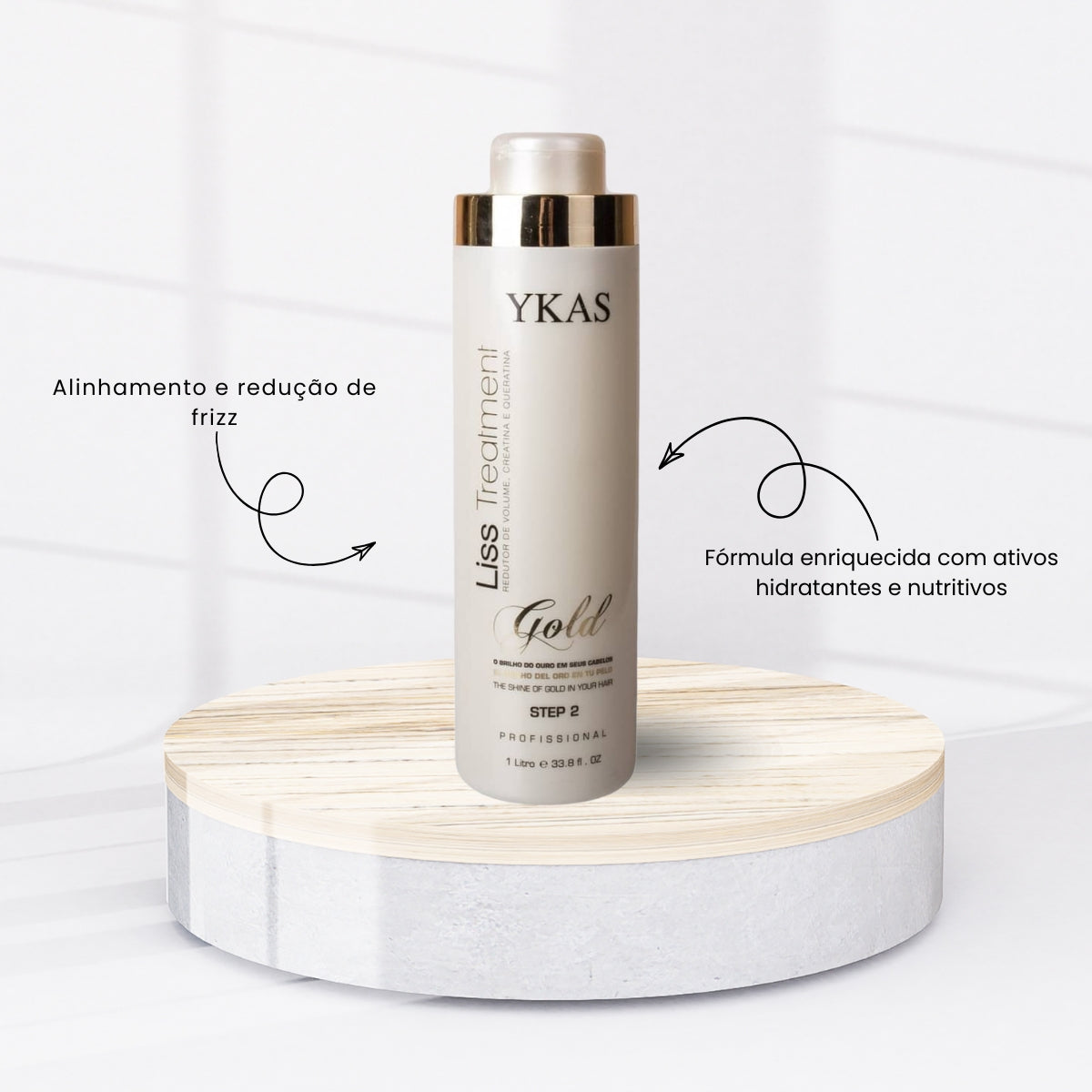 Progressiva Ykas Liss Treatment Gold Step 2 1 Litro