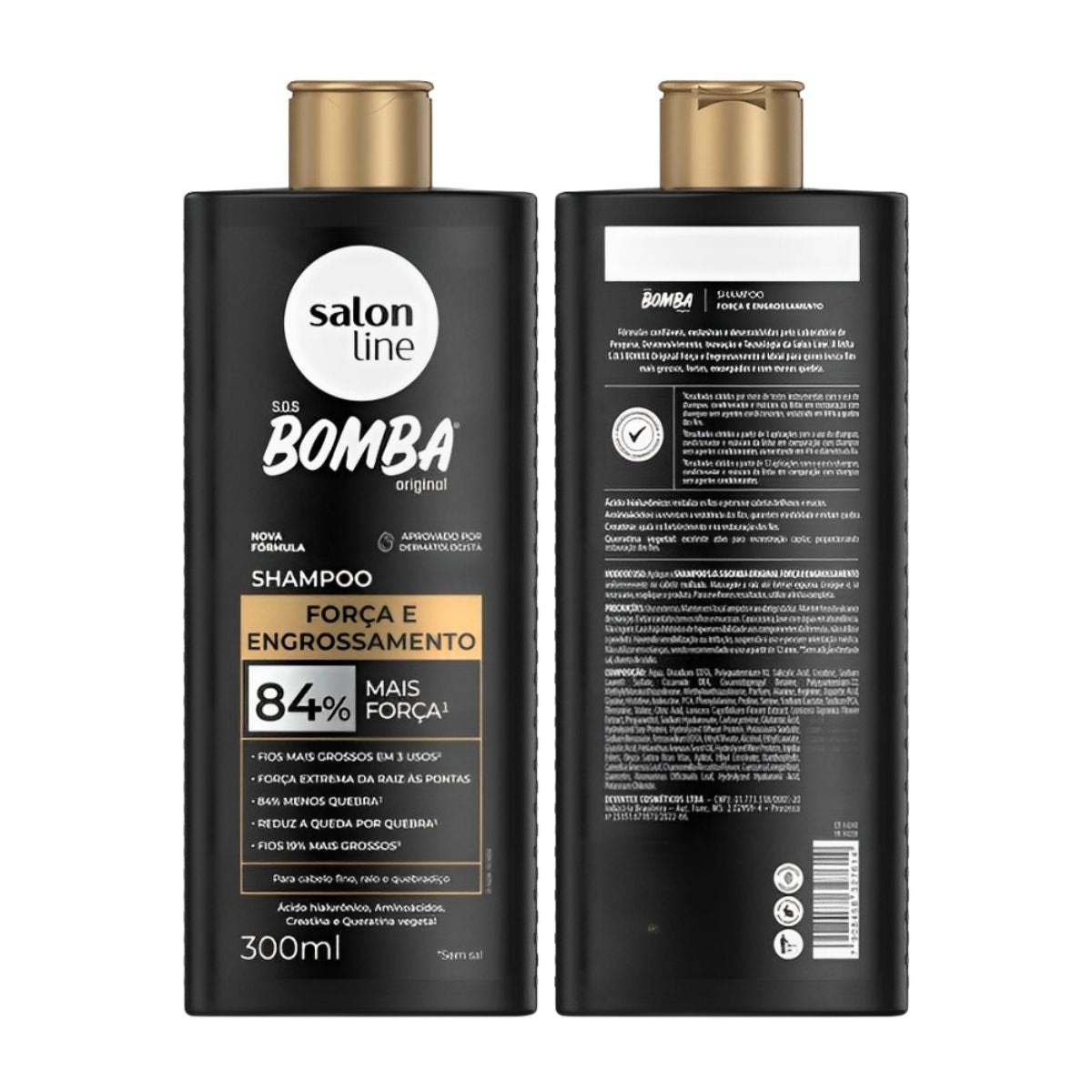 Kit Salon Line S.O.S Bomba Engrossamento Shampoo 300 ml e Condicionador 200 ml