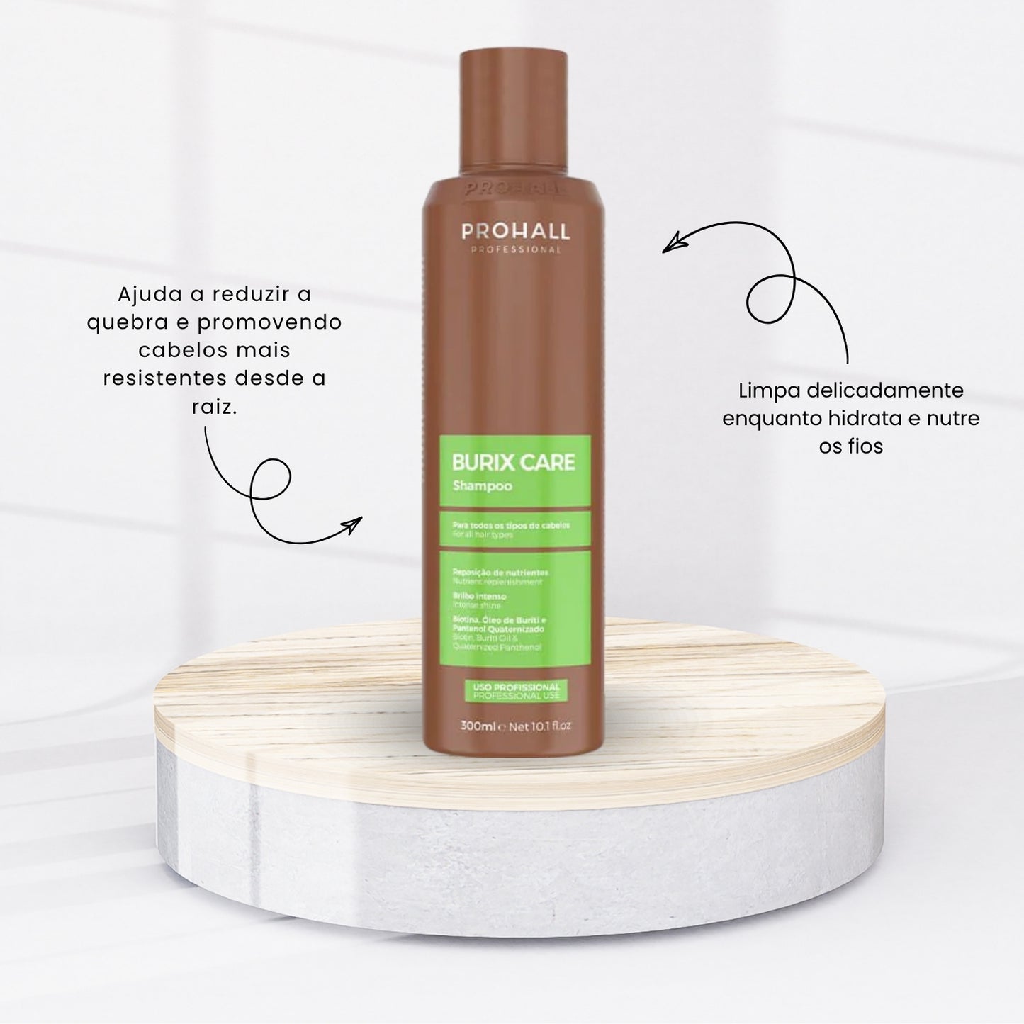 Shampoo Prohall Burix Care Fortalecimento 300 ml