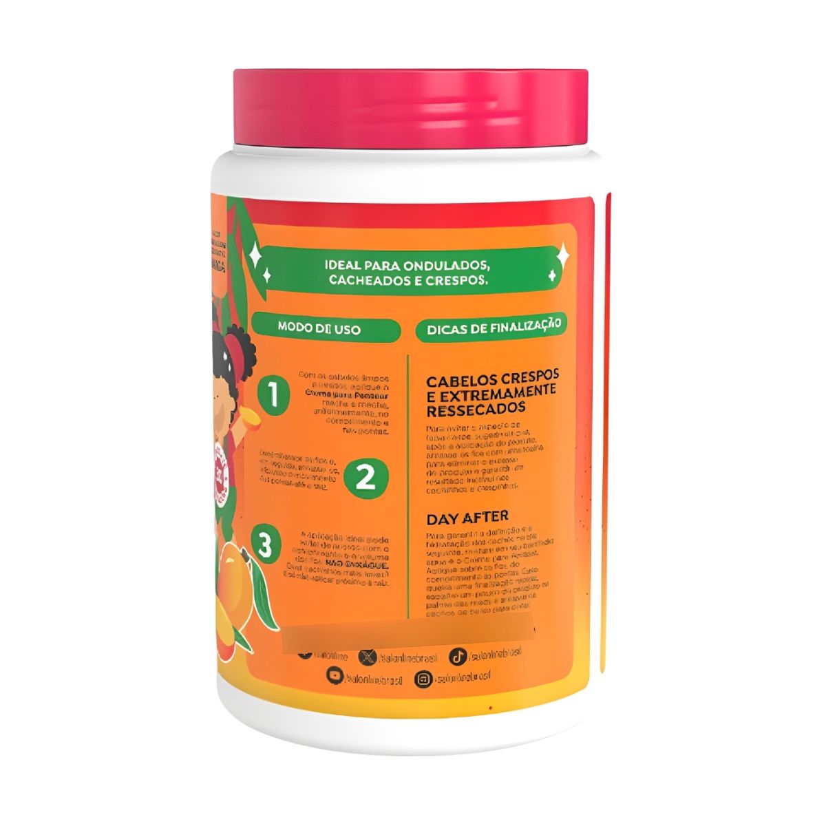 Creme de Pentear Salon Line Kids Manga Cachinhos Ativados Creme 1 Litro