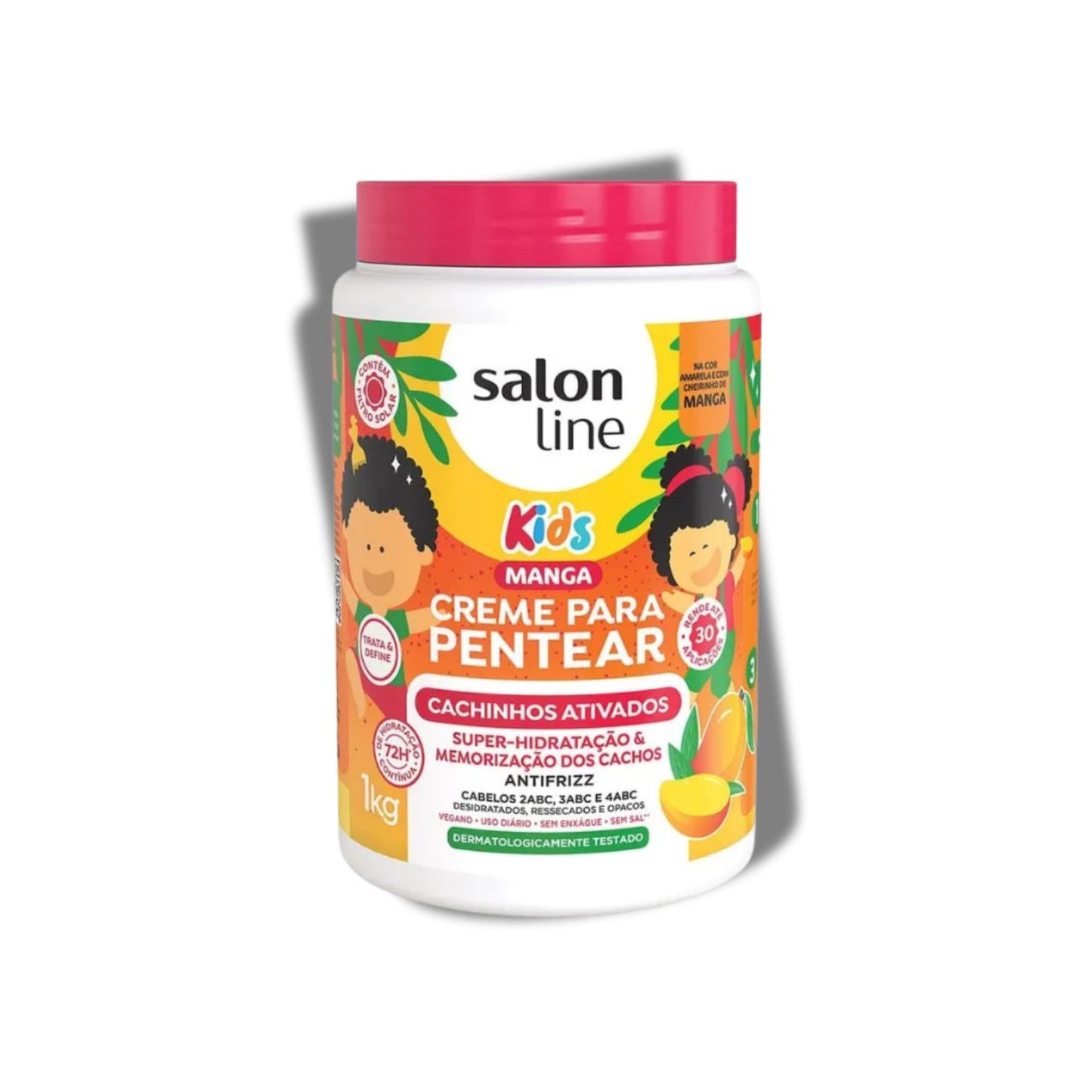 Creme de Pentear Salon Line Kids Manga Cachinhos Ativados Creme 1 Litro