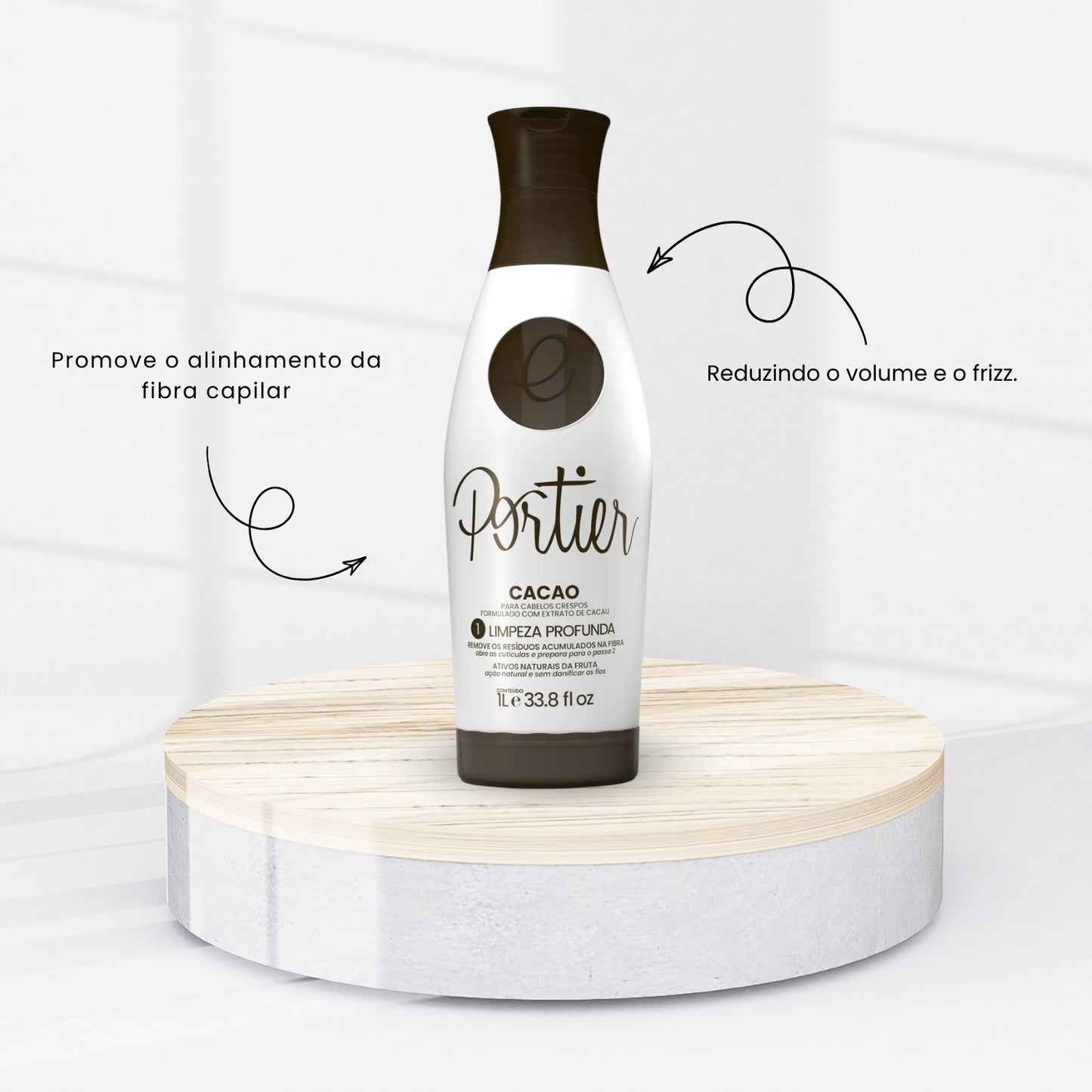 Kit Portier Cacao Escova Progressiva (2 x 1 Litro) + Ciclos B-Tox Máscara Reconstrutora 1 Kg