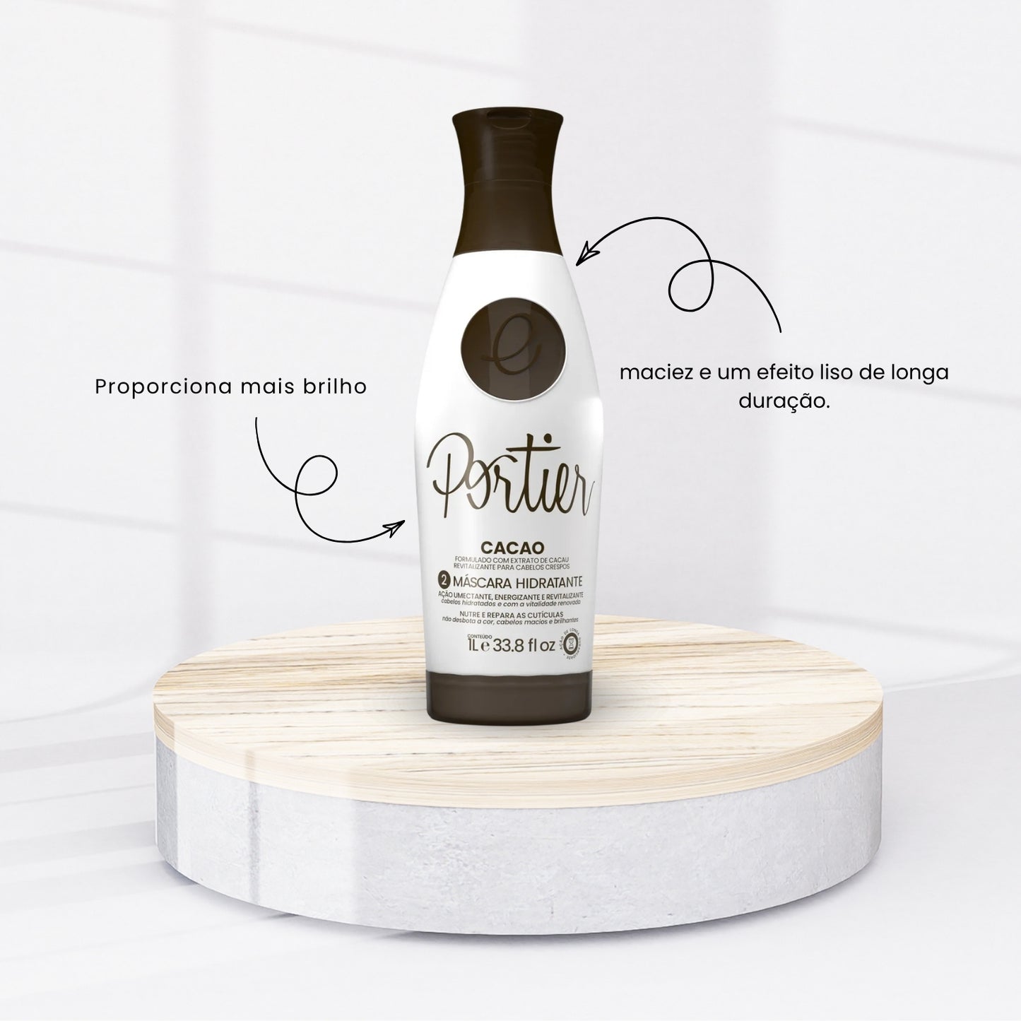 Kit Portier Cacao Escova Progressiva (2 x 1 Litro) + Ciclos B-Tox Máscara Reconstrutora 1 Kg