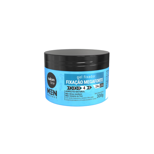 Salon Line Men Essence Fixação Mega Forte Gel Fixador 300ml