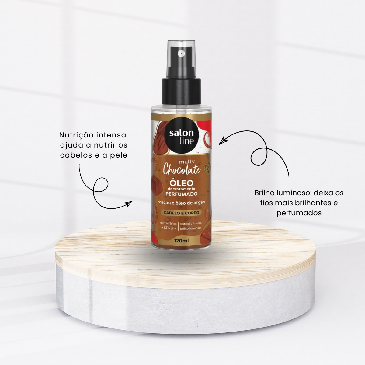 Oleo Salon Line Multy Chocolate Cabelo e Corpo 120 ml