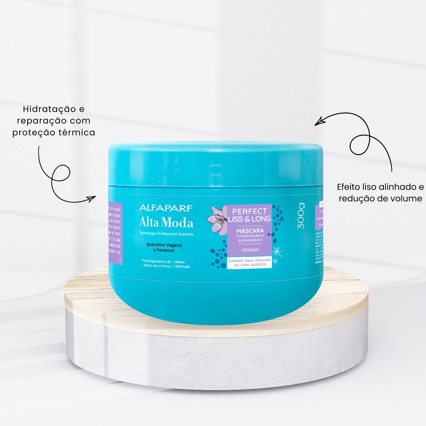 Máscara Alfaparf Alta Moda Perfect Liss & Long 300 g