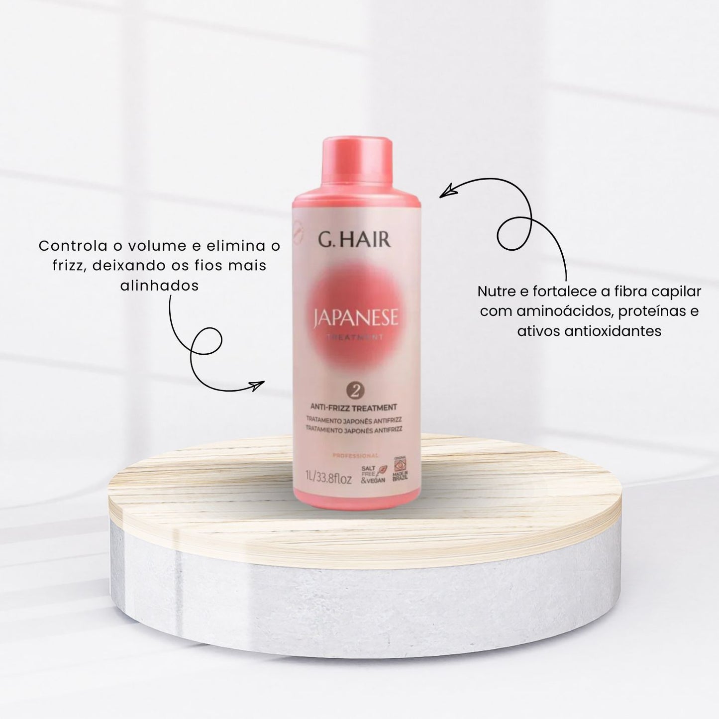 Progressiva G.Hair Tratamento Japonês Passo 2 Anti Frizz 1 Litro