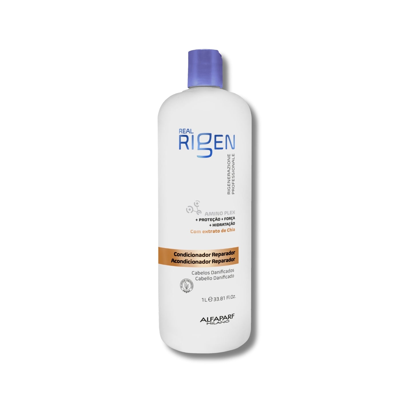 Condicionador Alfaparf Real Rigen Amino Plex Reparador 1 Litro