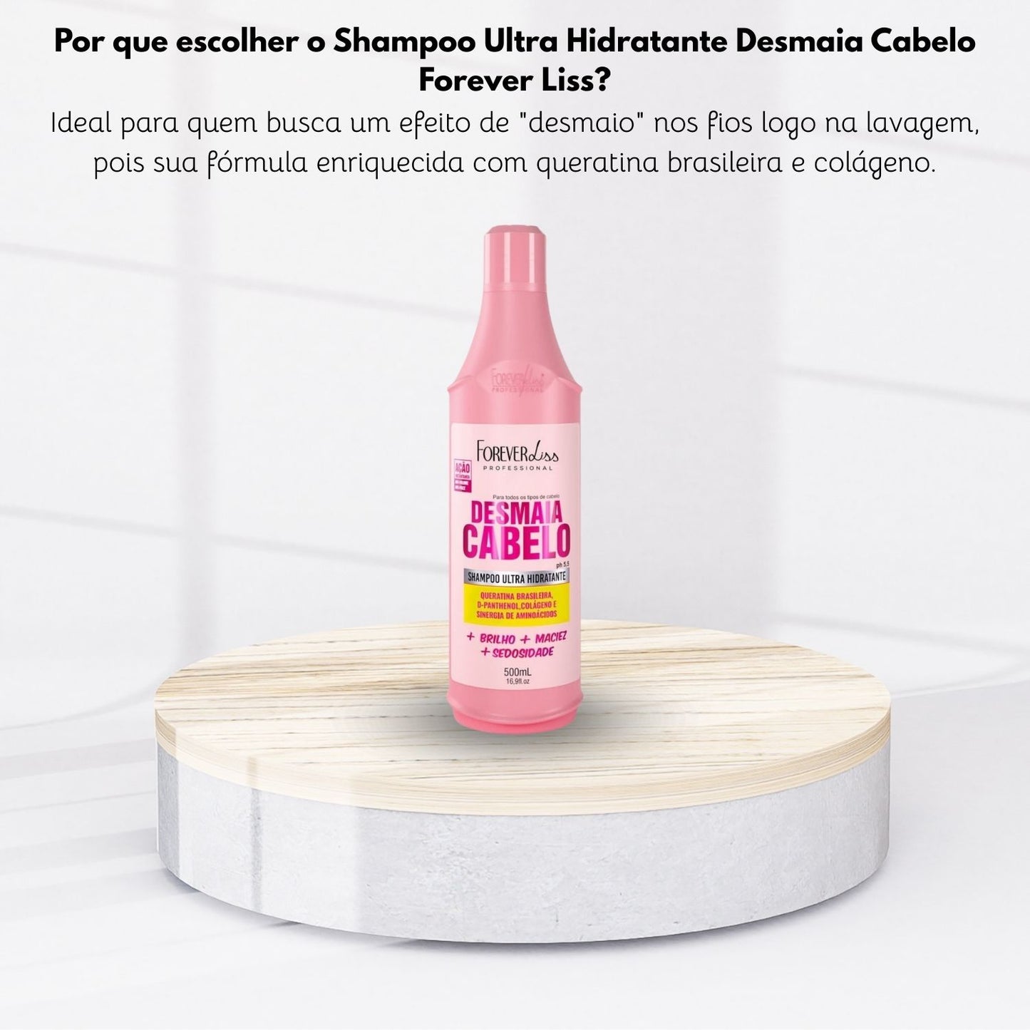 Shampoo Forever Liss Desmaia Cabelo 500 ml