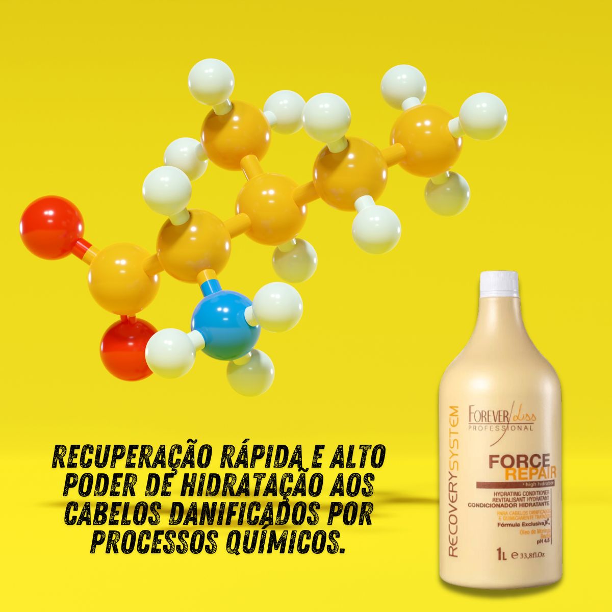 Condicionador Forever Liss Force Repair 1 Litro