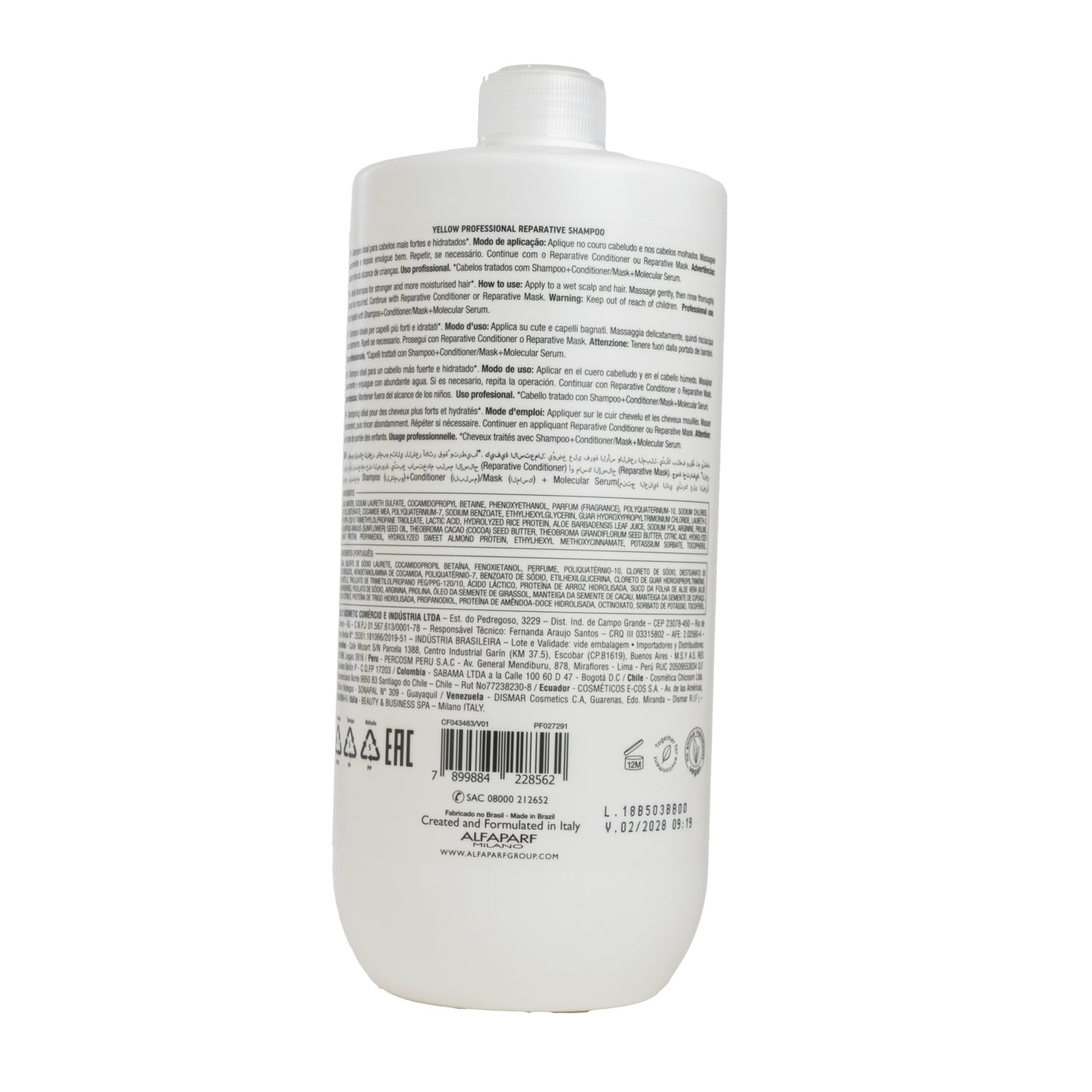 Shampoo Yellow Repair Tratamento Reparador 1 Litro