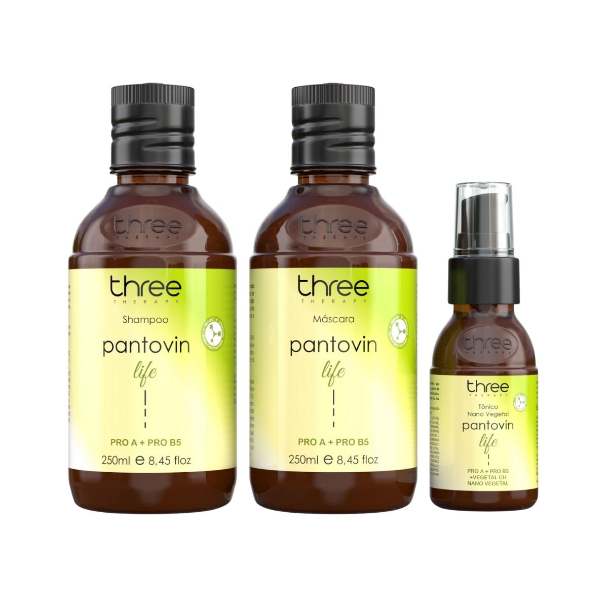 Kit Three Therapy Pantovin Life Crescimento Capilar