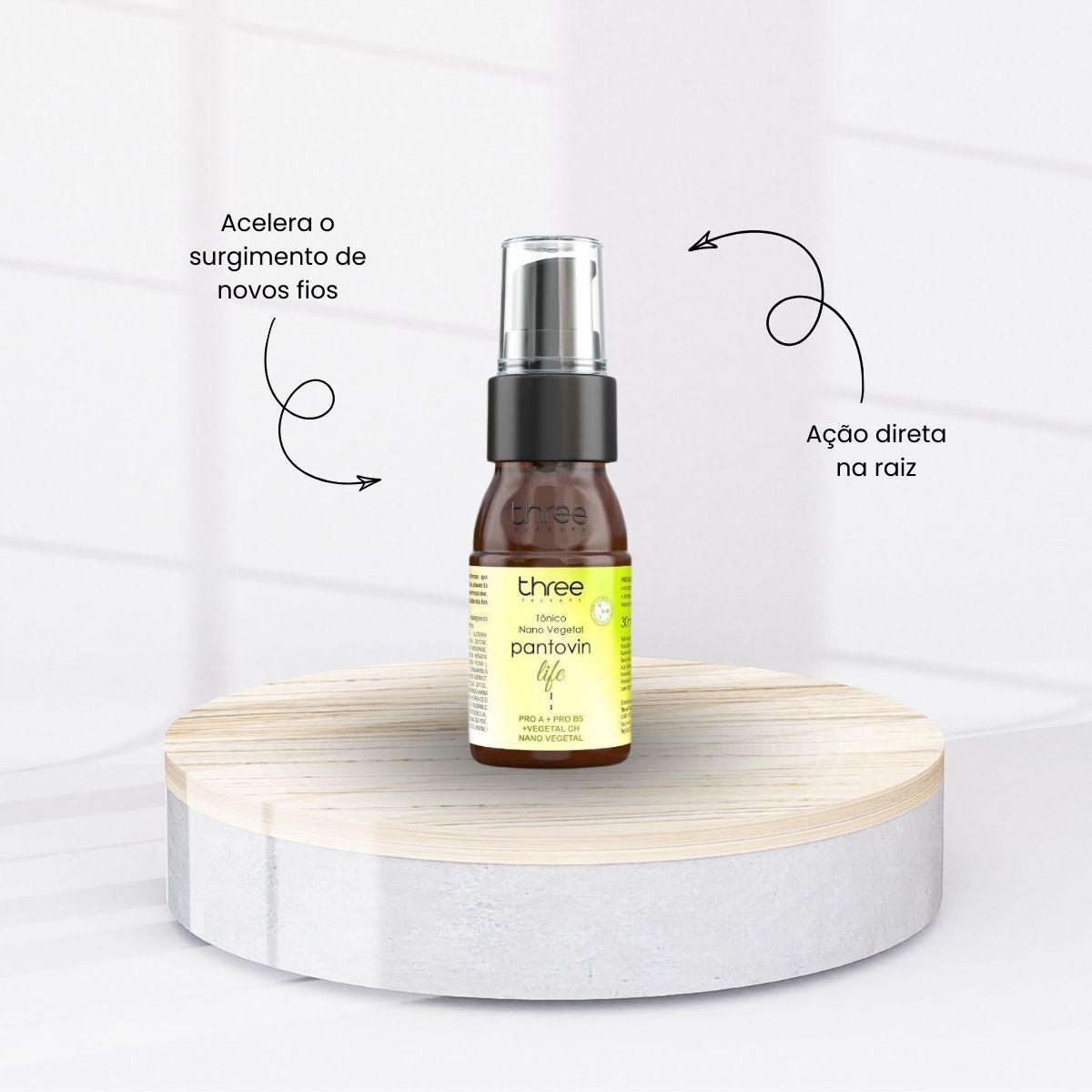 Kit Three Therapy Pantovin Life Crescimento Capilar