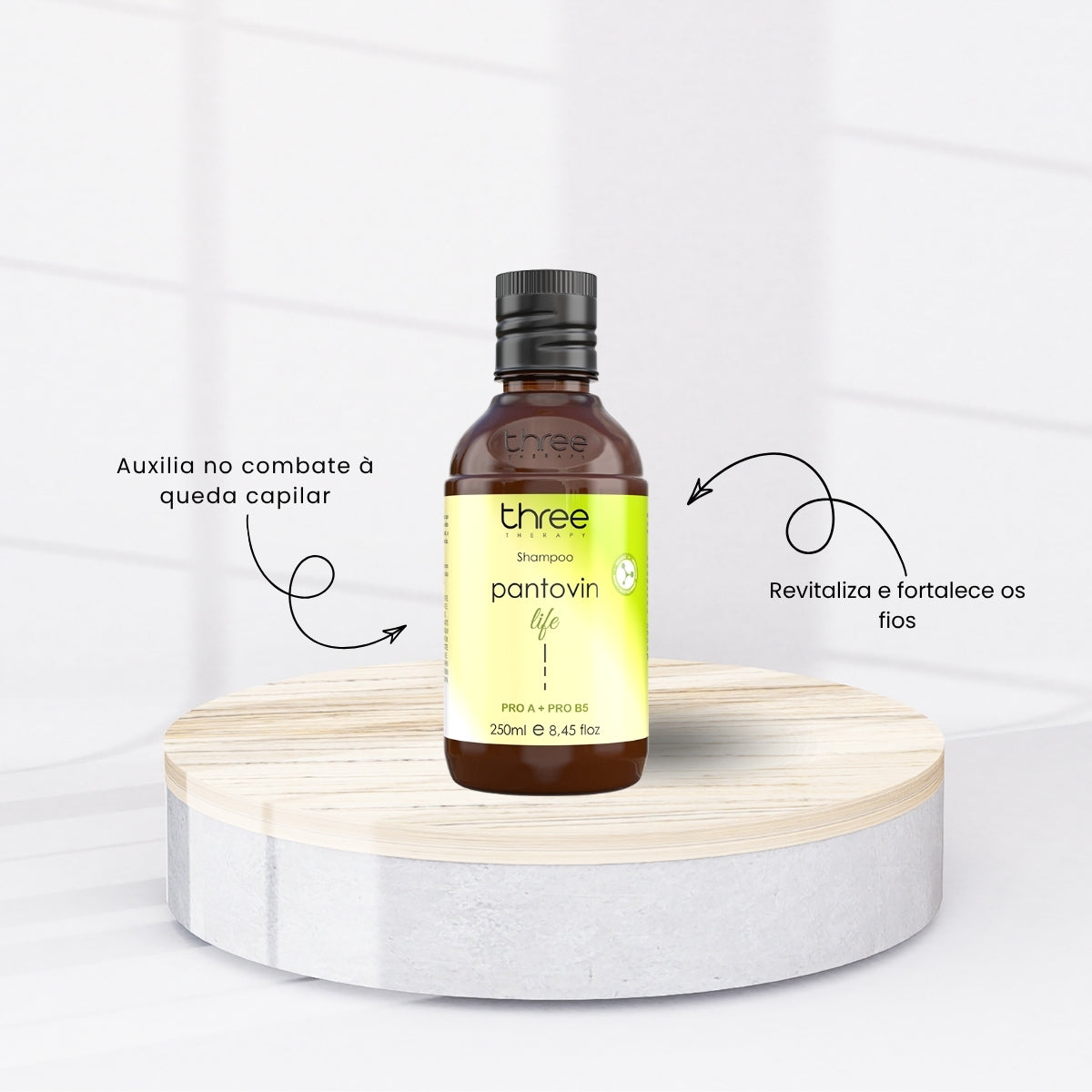 Shampoo Three Therapy Pantovin Life Revitalizante 250 ml