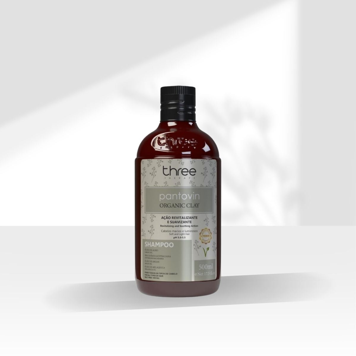 Shampoo Three Therapy Organic Clay Revitalizante 500 ml