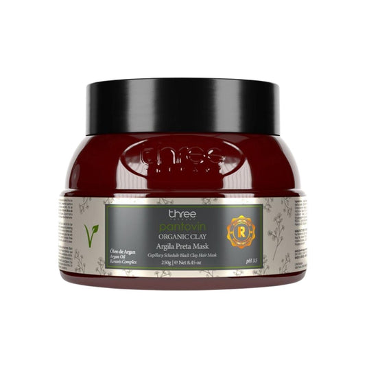 Máscara Three Therapy Organic Clay Argila Preta 250 g