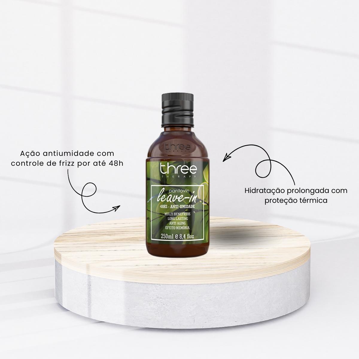 Leave-in Three Therapy Pantovin Anti-umidade 48h 250 ml
