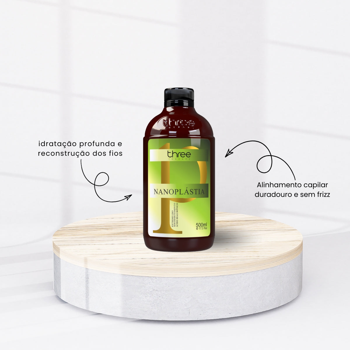 Progressiva Three Therapy Pantovin Nanoplastia Alinhamento Capilar 500 ml