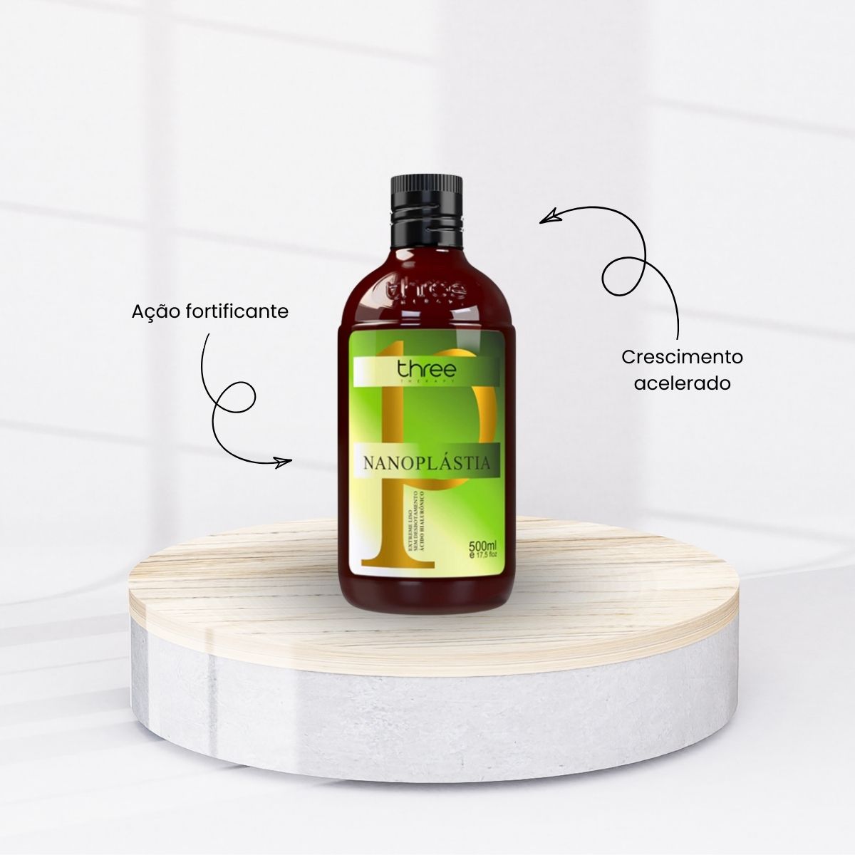 Progressiva Three Therapy Pantovin Nanoplastia Alinhamento Capilar 500 ml