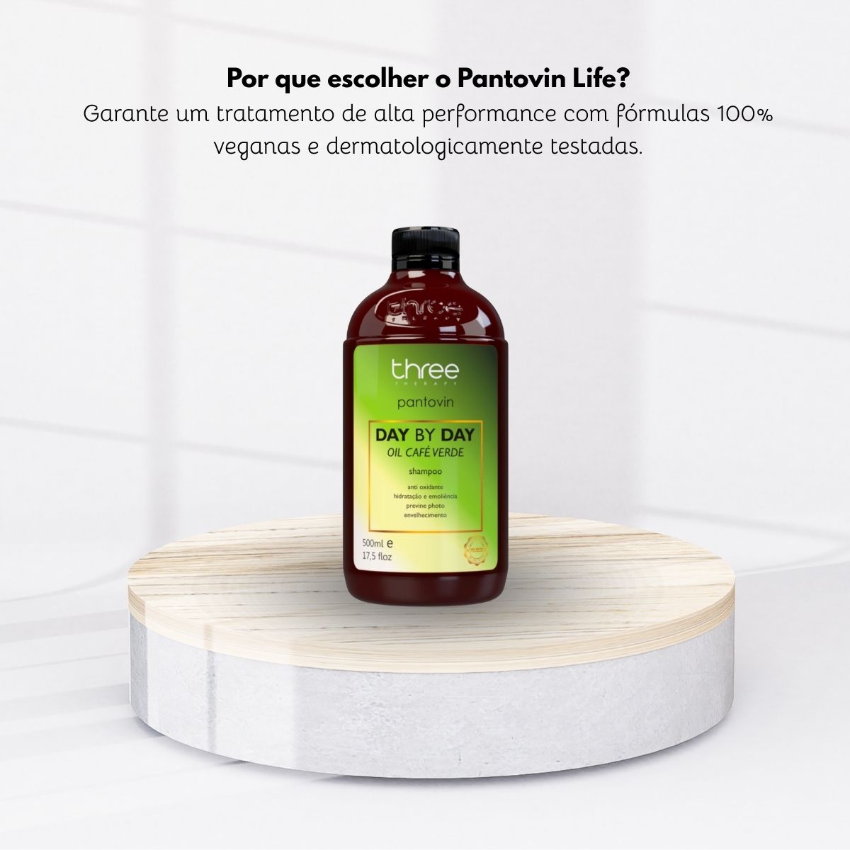 Shampoo Three Therapy Day by Day Café Verde Oil 500 ml