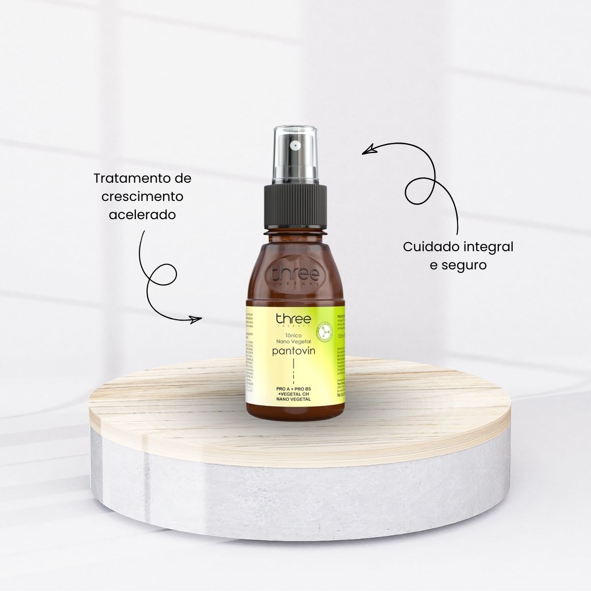Three Therapy Pantovin Crescimento Capilar Tônico 100 ml