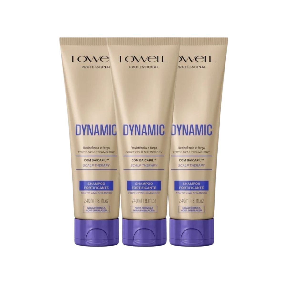 Kit Lowell Dynamic 3 Shampoo Fortificante 240 ml