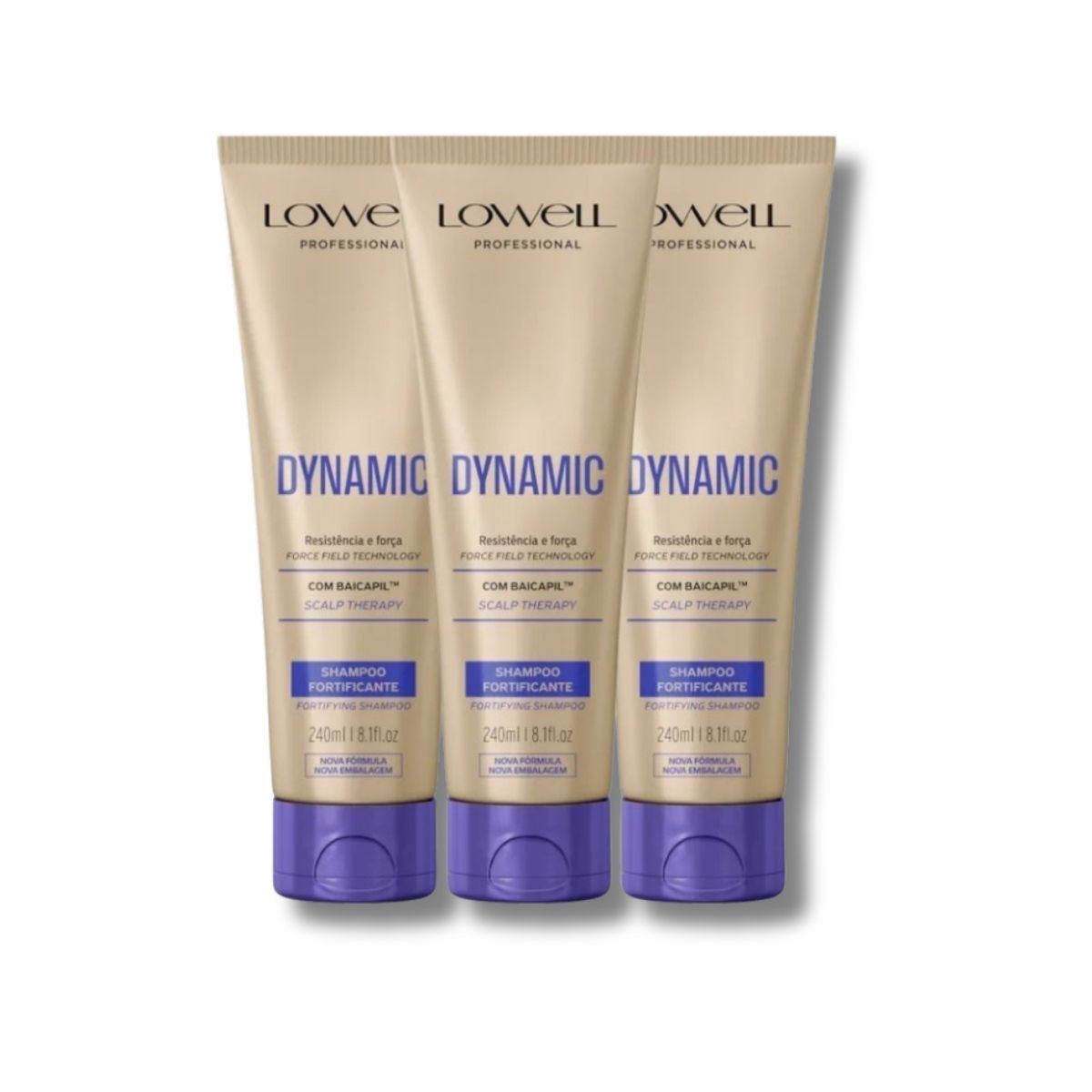 Kit Lowell Dynamic 3 Shampoo Fortificante 240 ml