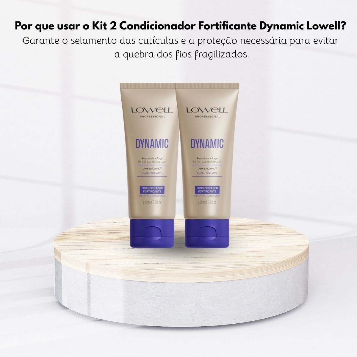 Kit Lowell Dynamic 2 Condicionadores Fortificante 200 ml