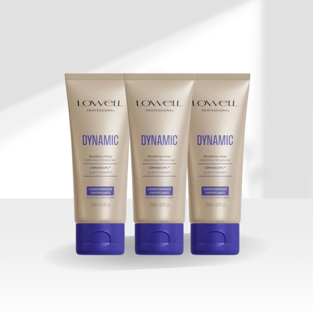 Kit Lowell Dynamic 3 Condicionadores Fortificante 200 ml