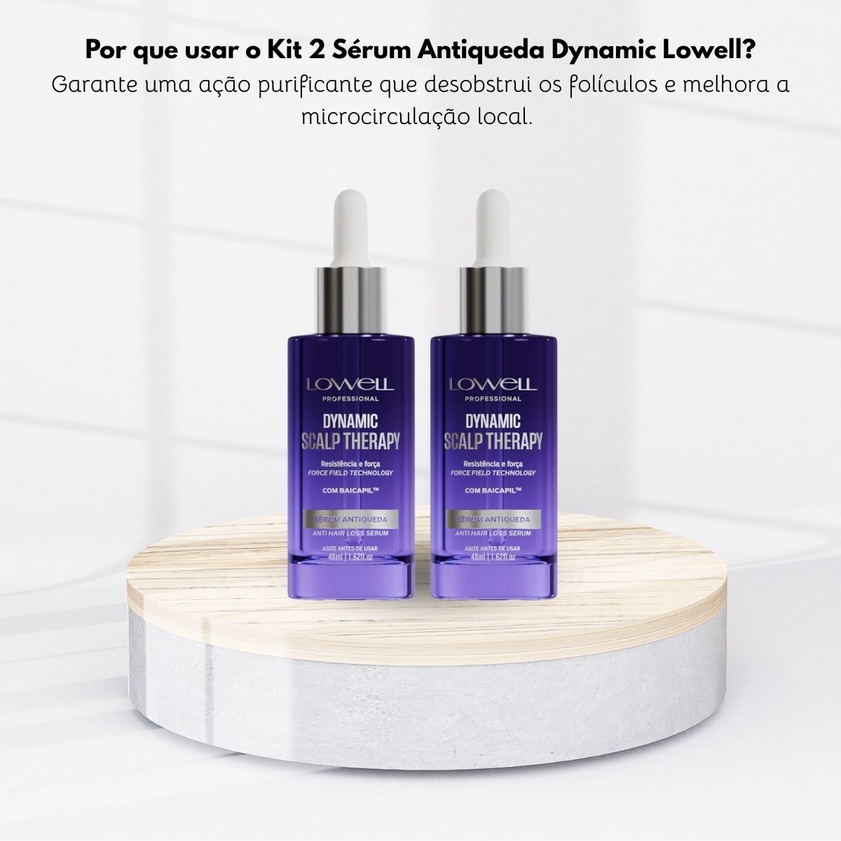 Kit Lowell Dynamic 2 Sérum Antiqueda 48 ml