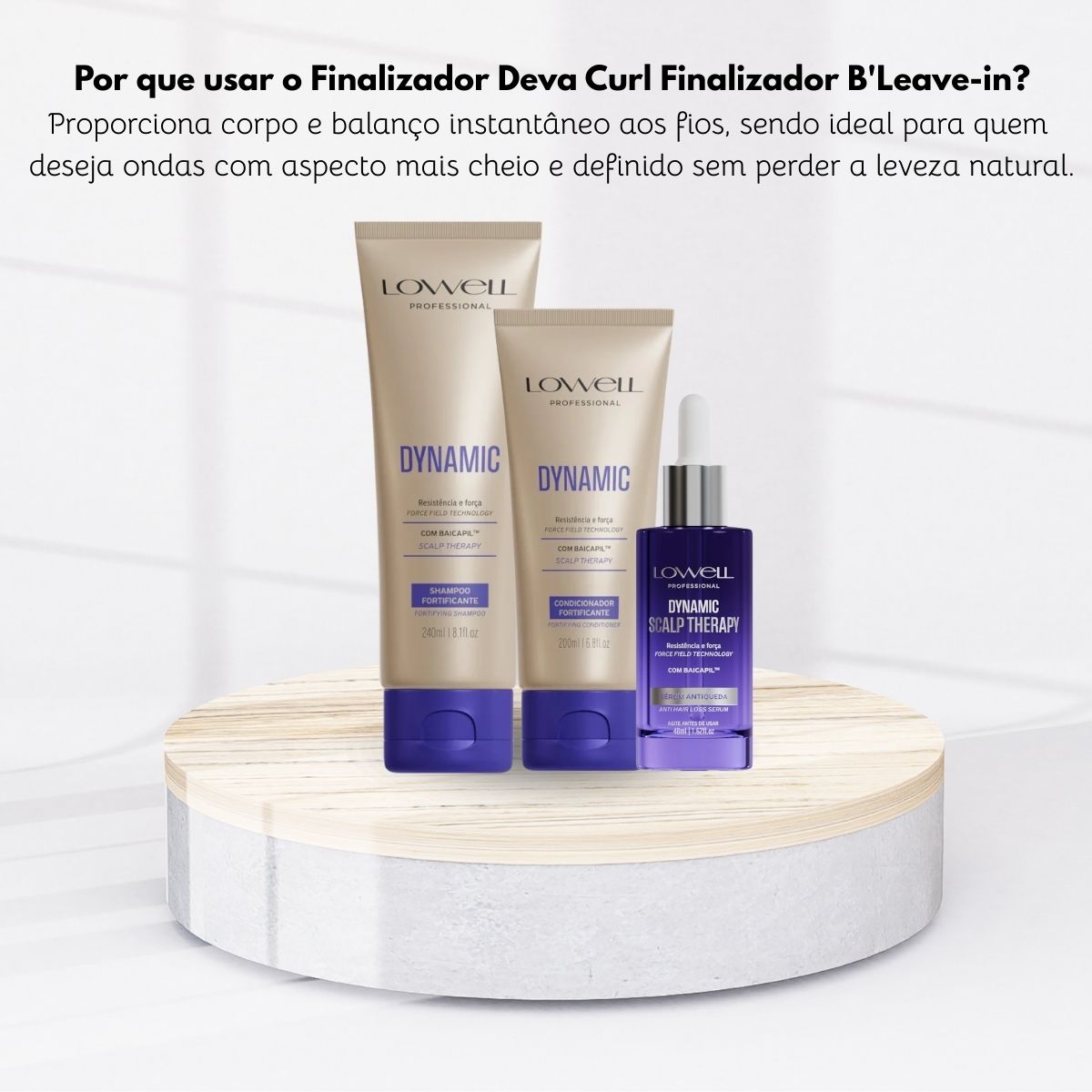 Kit Lowell Dynamic Fortificante (3 Produtos)