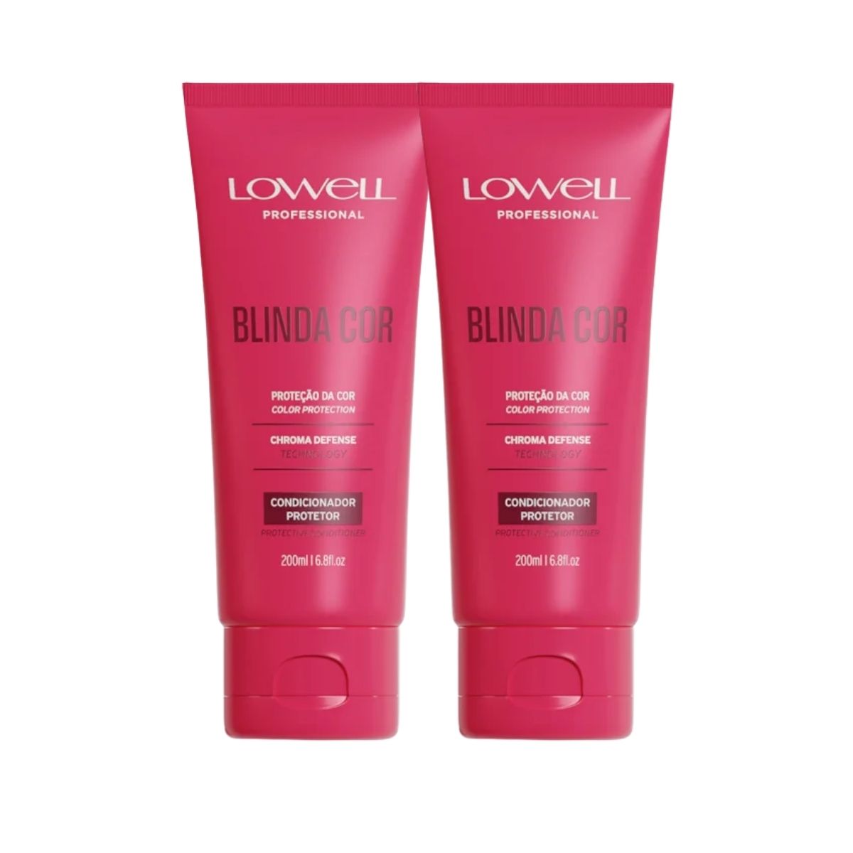 Kit Lowell Blinda Cor 2 Condicionador Protetor 200 ml