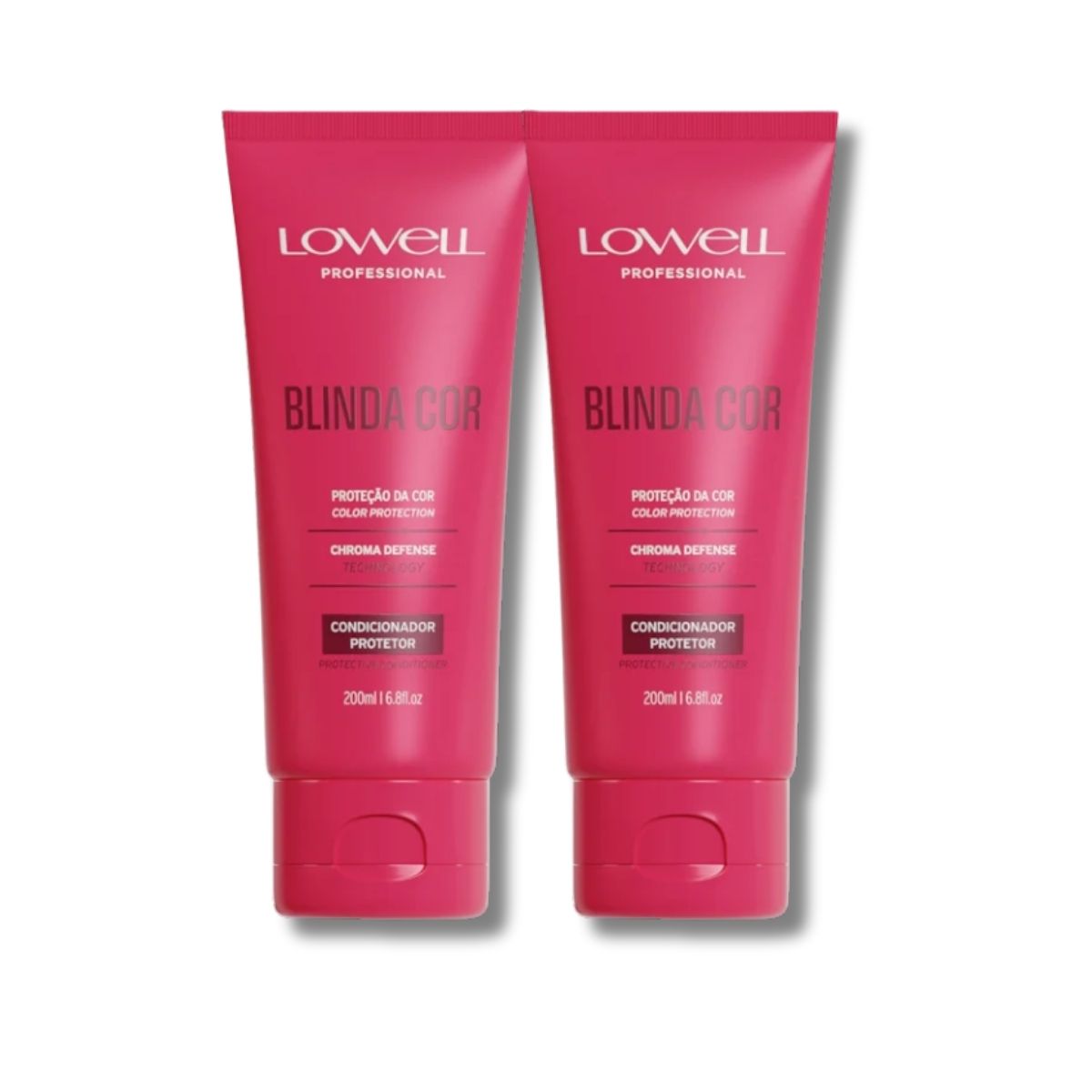 Kit Lowell Blinda Cor 2 Condicionador Protetor 200 ml