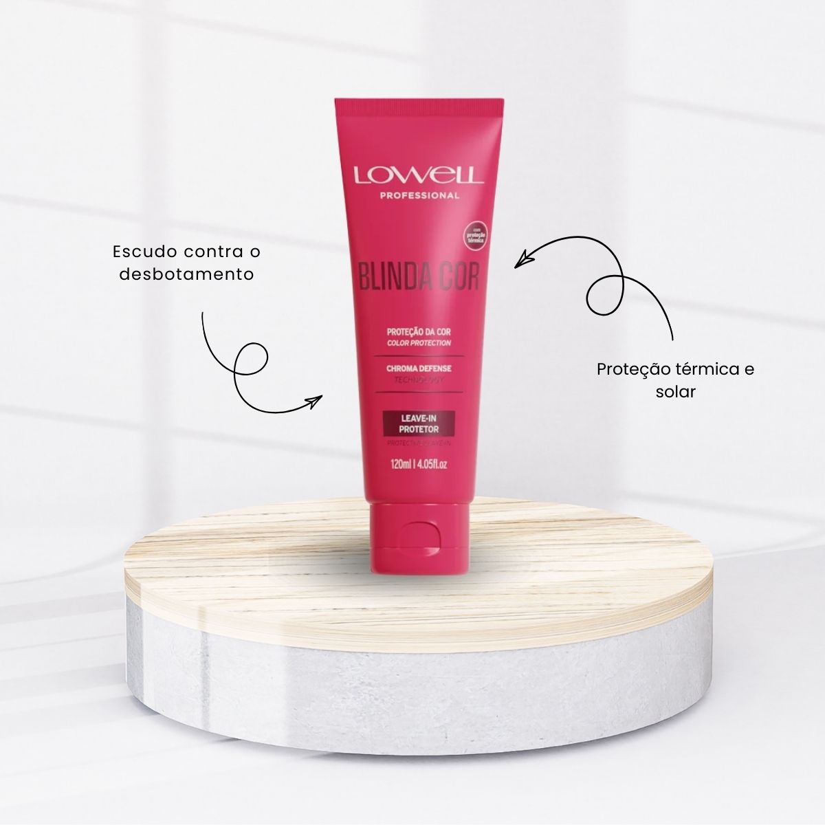 Kit Lowell Blinda Cor 3 Leave-in Protetor 120 ml