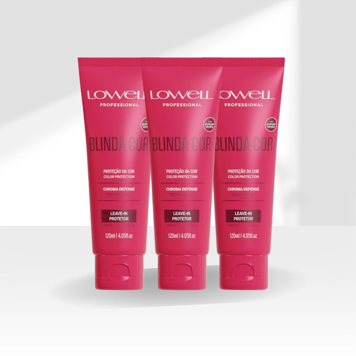 Kit Lowell Blinda Cor 3 Leave-in Protetor 120 ml