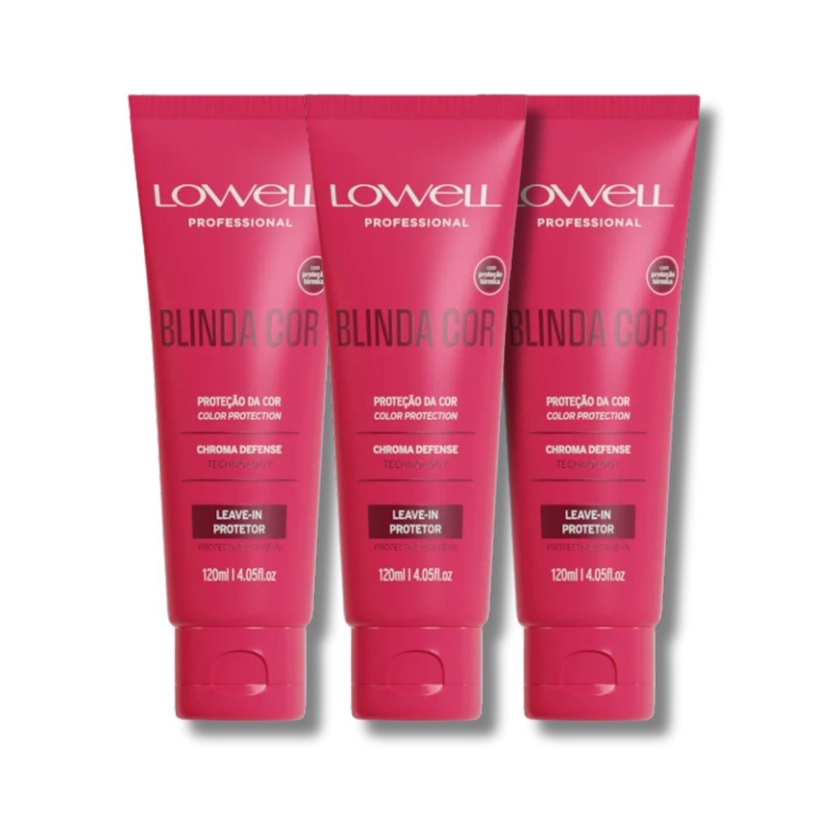 Kit Lowell Blinda Cor 3 Leave-in Protetor 120 ml