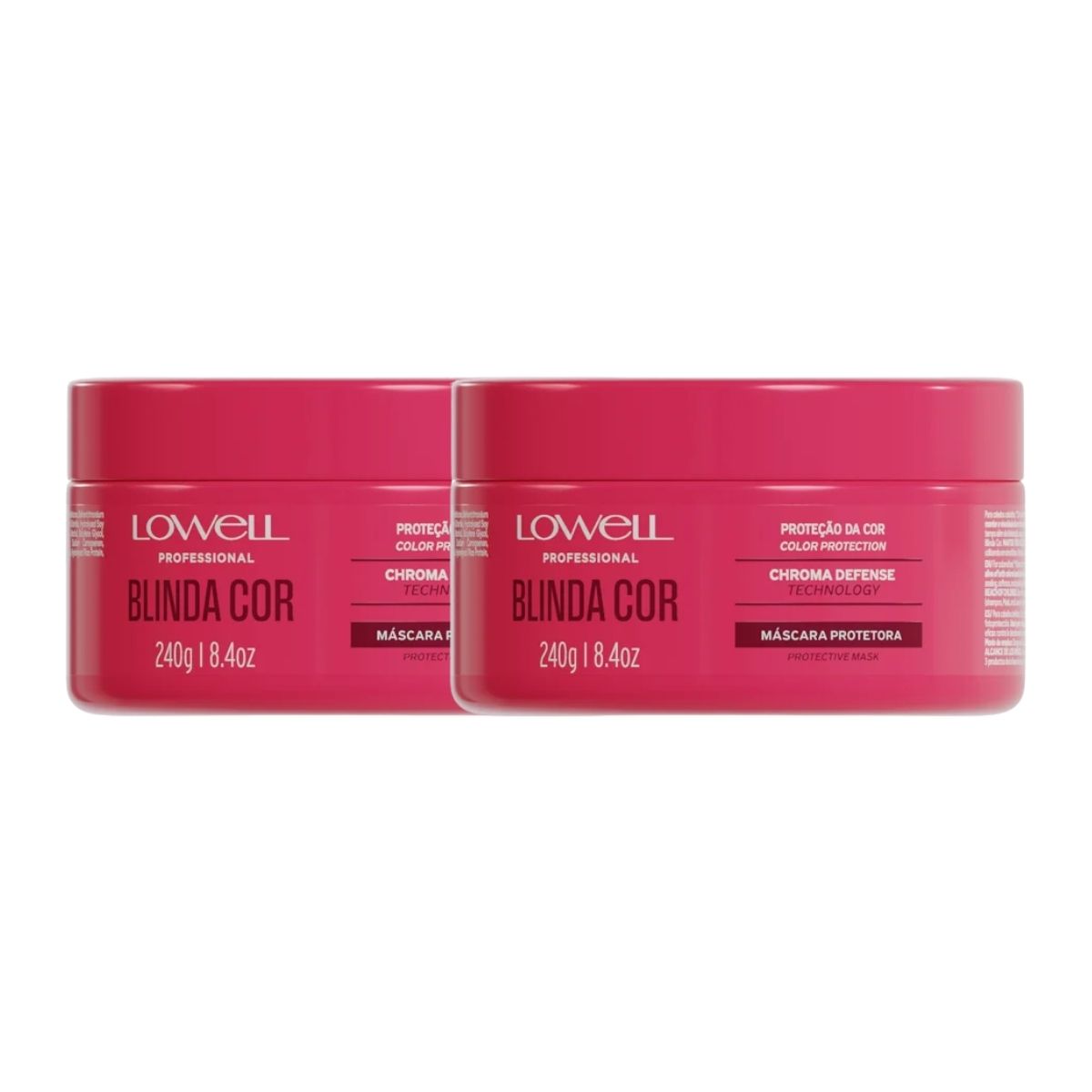 Kit Lowell Blinda Cor 2 Máscara Protetora 240 g
