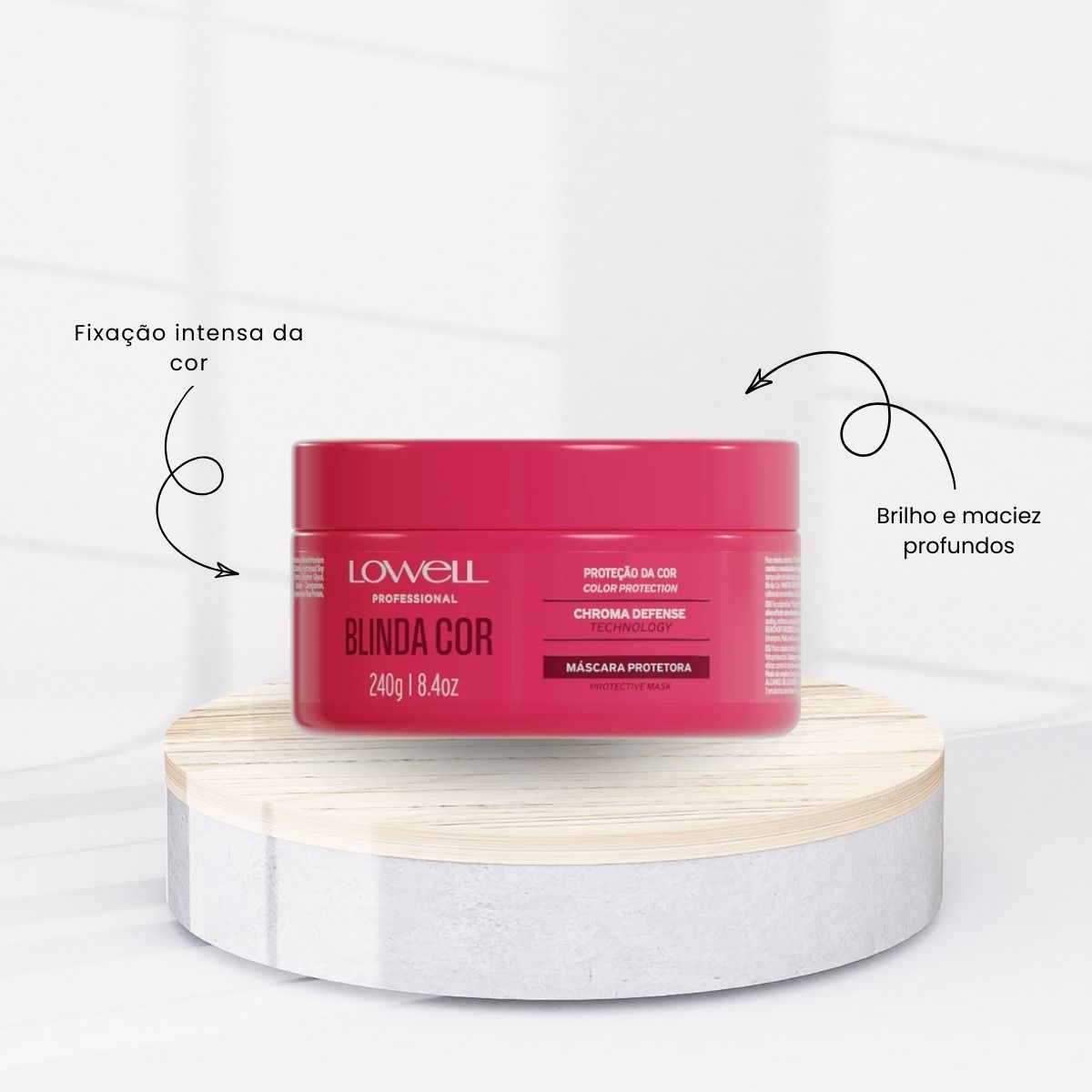 Kit Lowell Blinda Cor 3 Máscara Protetora 240 g