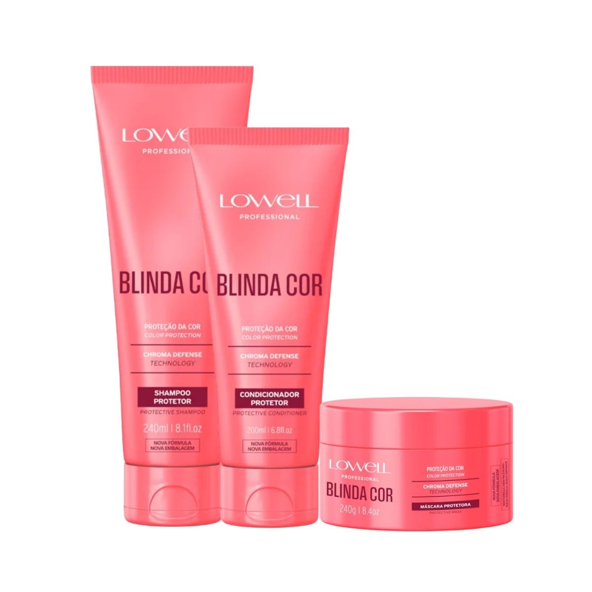 Kit Lowell Blinda Cor Protetor (3 Produtos)