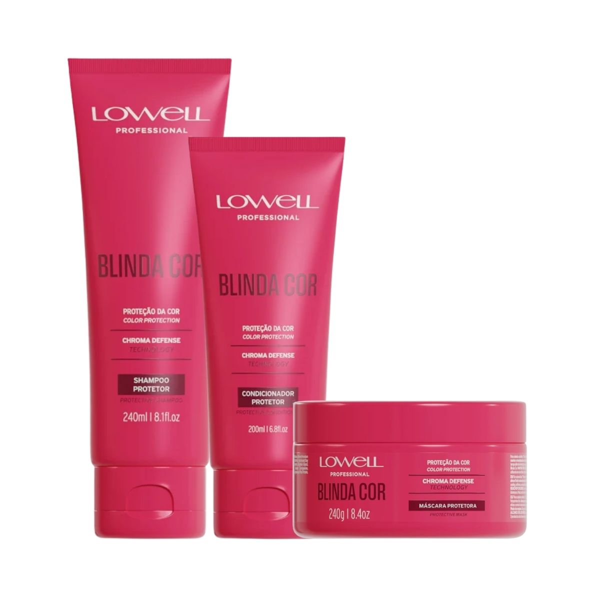 Kit Lowell Blinda Cor Protetor (3 Produtos)