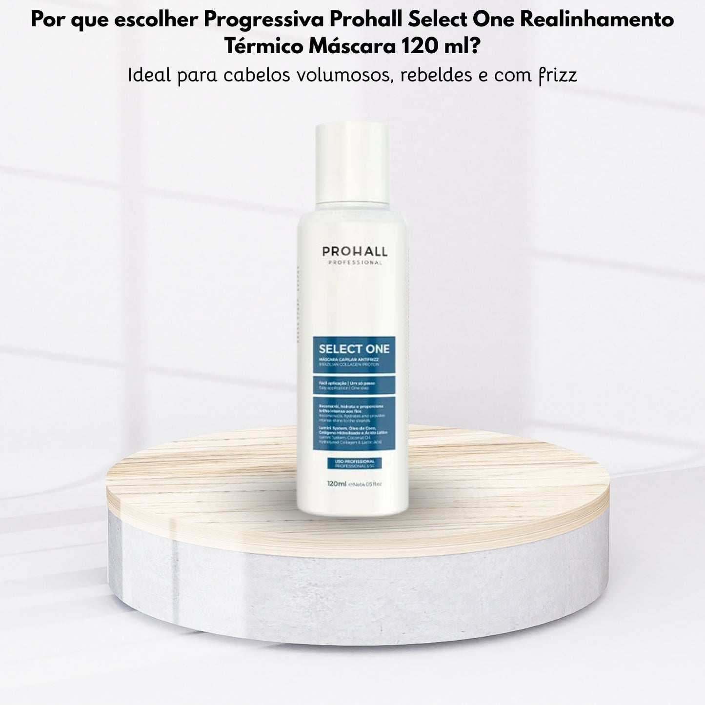 Progressiva Prohall Select One Realinhamento Térmico Máscara 120 ml