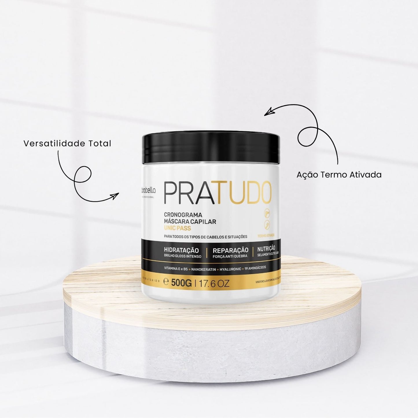 Máscara Bórabella Pratudo Cronograma 500 g