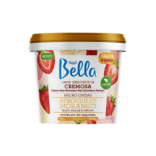 Cera Depilatória Depil Bella Micro-Ondas Morango 100 g