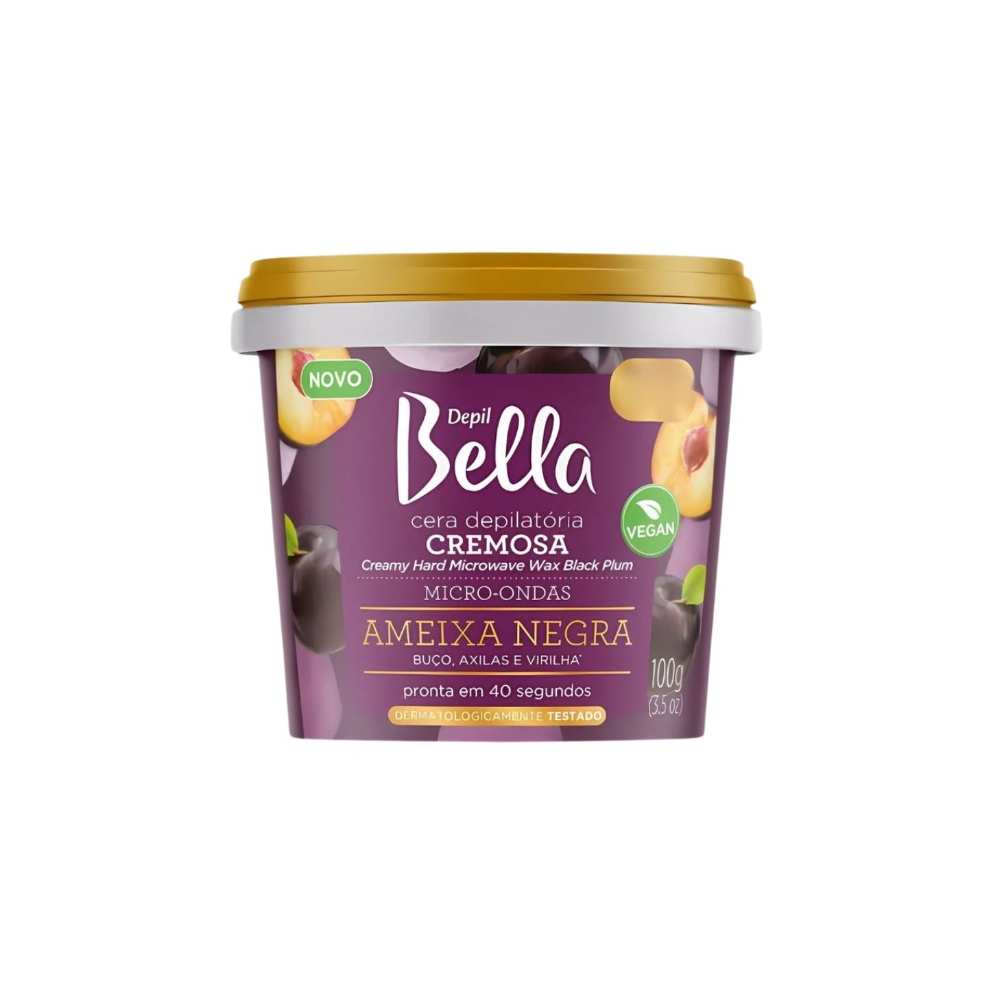 Cera Depilatória Depil Bella Micro-Ondas Ameixa Negra 100 g